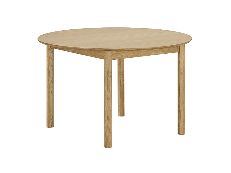 RIMINI-Table à manger extensible Ø120 cm (170-220 cm) chêne naturel