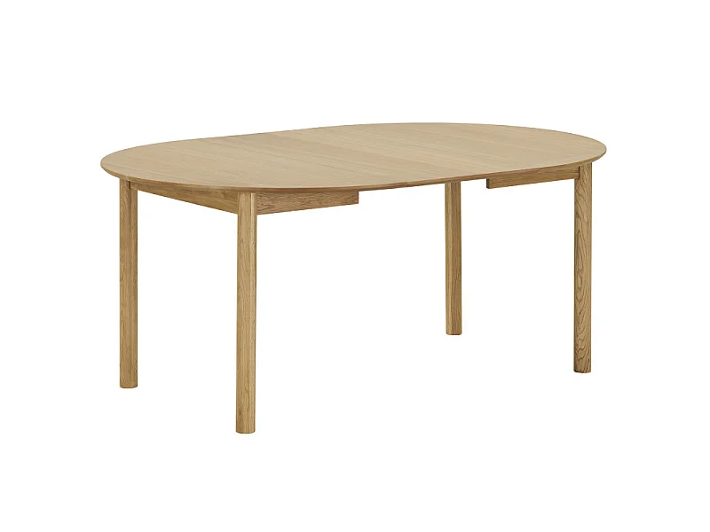 RIMINI-Table à manger extensible Ø120 cm (170-220 cm) chêne naturel