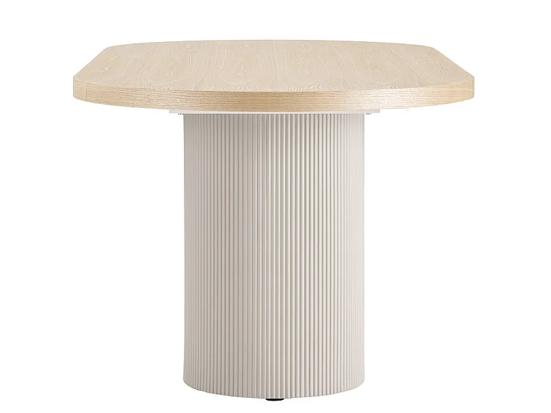 ASH-Table à manger ovale 8/10 personnes 220 cm, frêne et sable