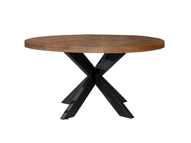 MANAUS-Table repas Ronde 4/6 personnes D150 cm en bois massif