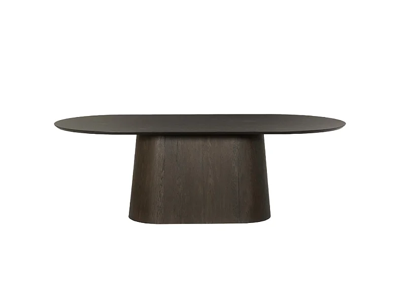 ROVERI-Table à manger ovale 10 personnes 230 cm Expresso