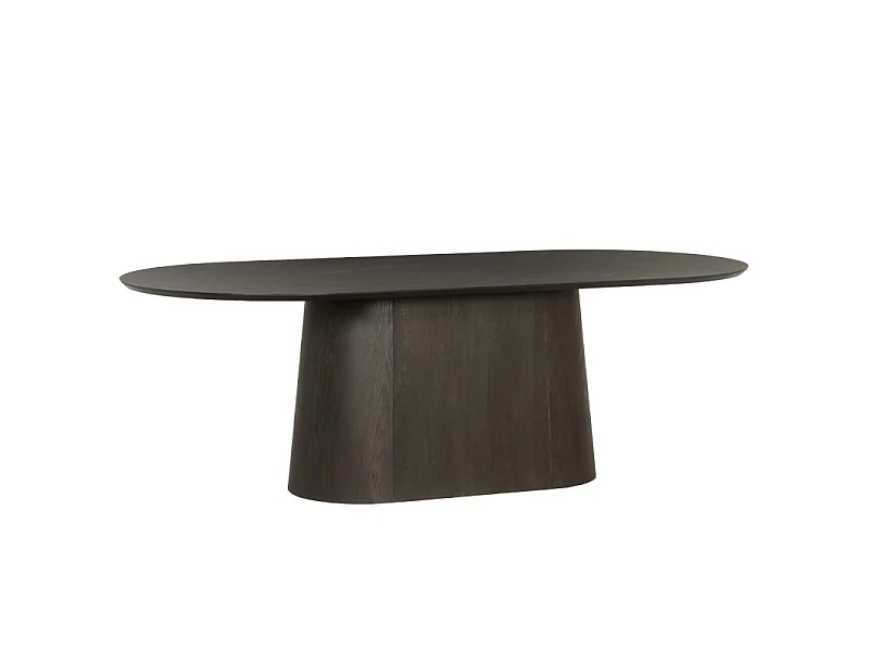 ROVERI-Table à manger ovale 10 personnes 230 cm Expresso
