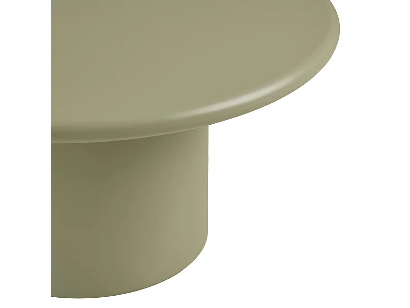 MAT-Table basse verte ø80 cm