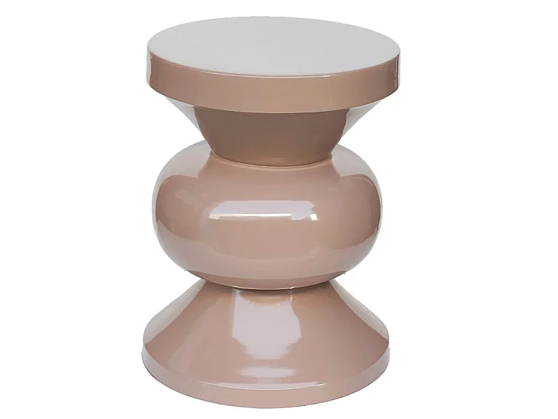 OLA-Table basse d'appoint acier laqué Vintage Pink