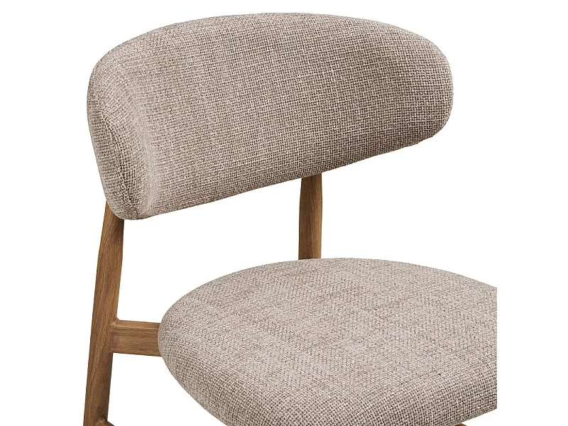 MYA-Set di 2 sgabelli tortora e effeto rovere
