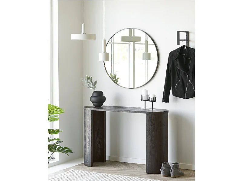 RIIS-Mesa consola marrón oscuro 114 cm