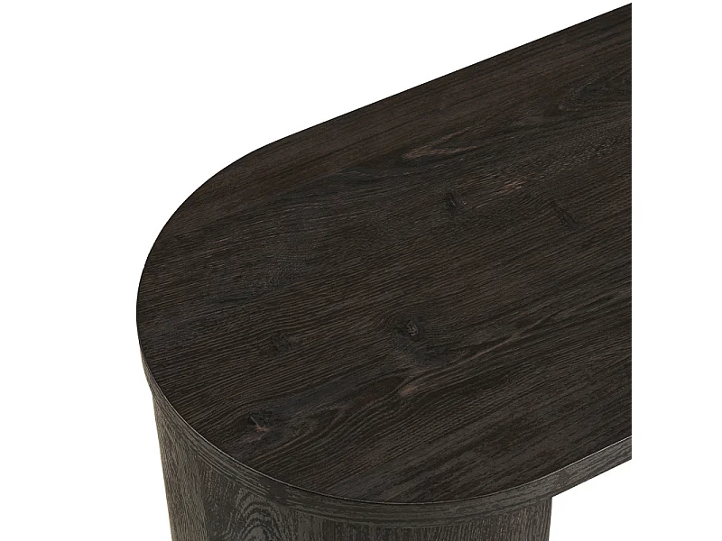 RIIS-Mesa consola marrón oscuro 114 cm
