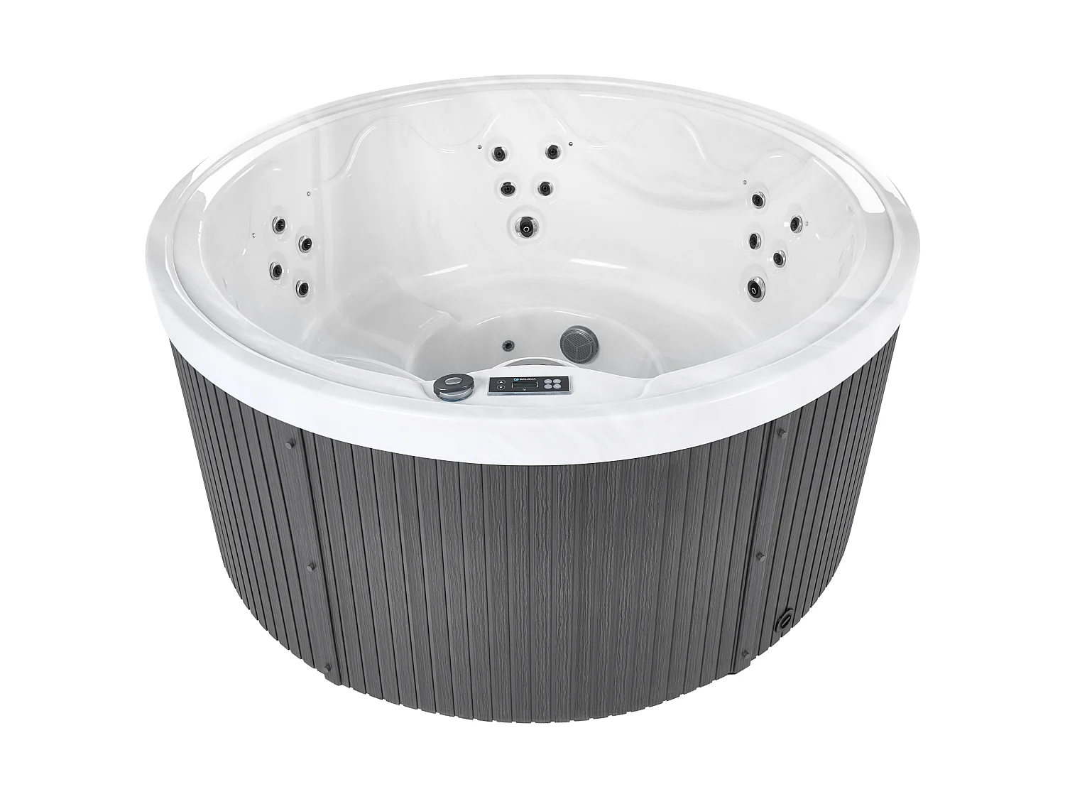 Spa d'extérieur avec LED MARFIL Gris foncé