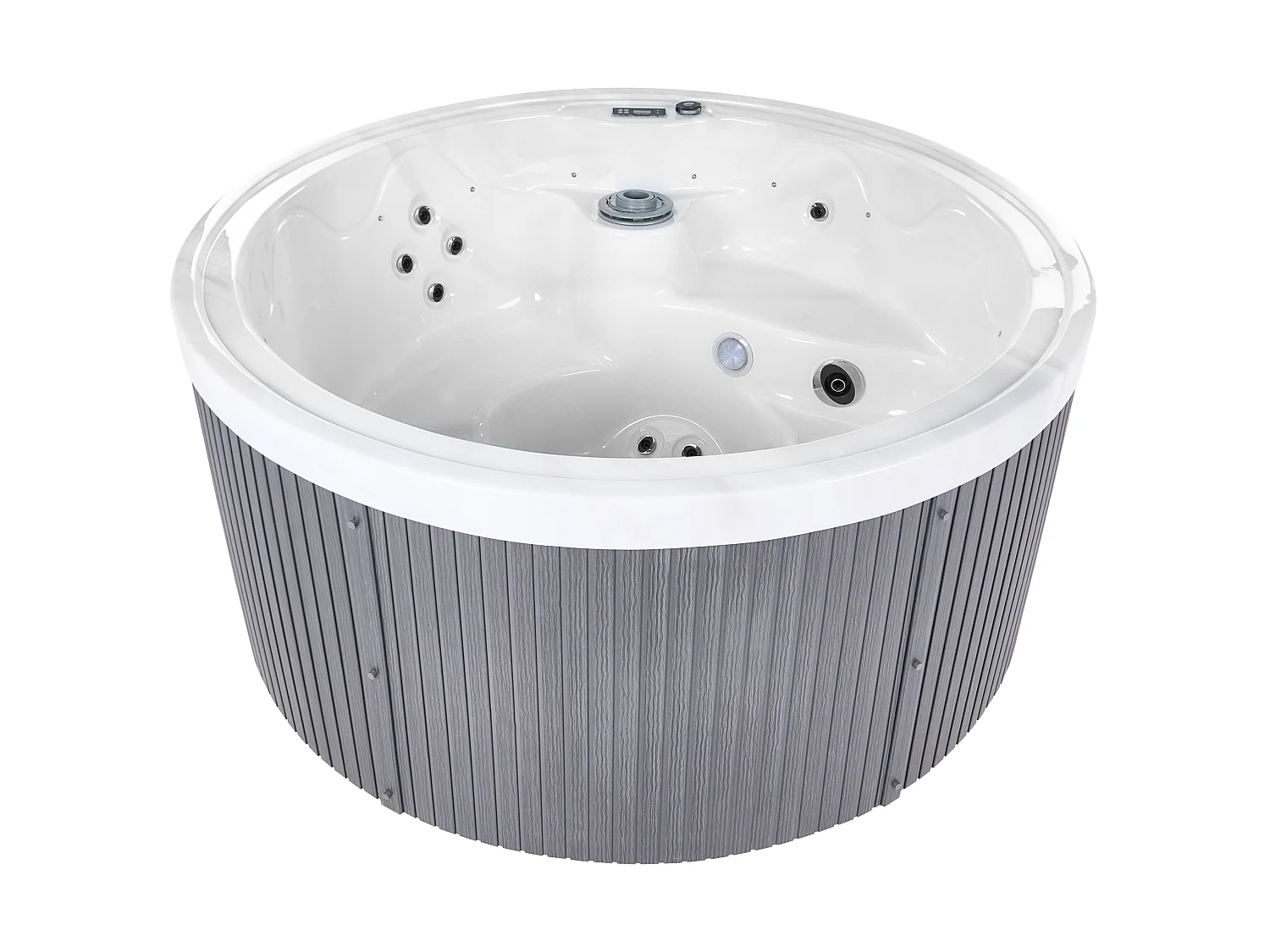 Spa d'extérieur avec LED MARFIL Gris foncé
