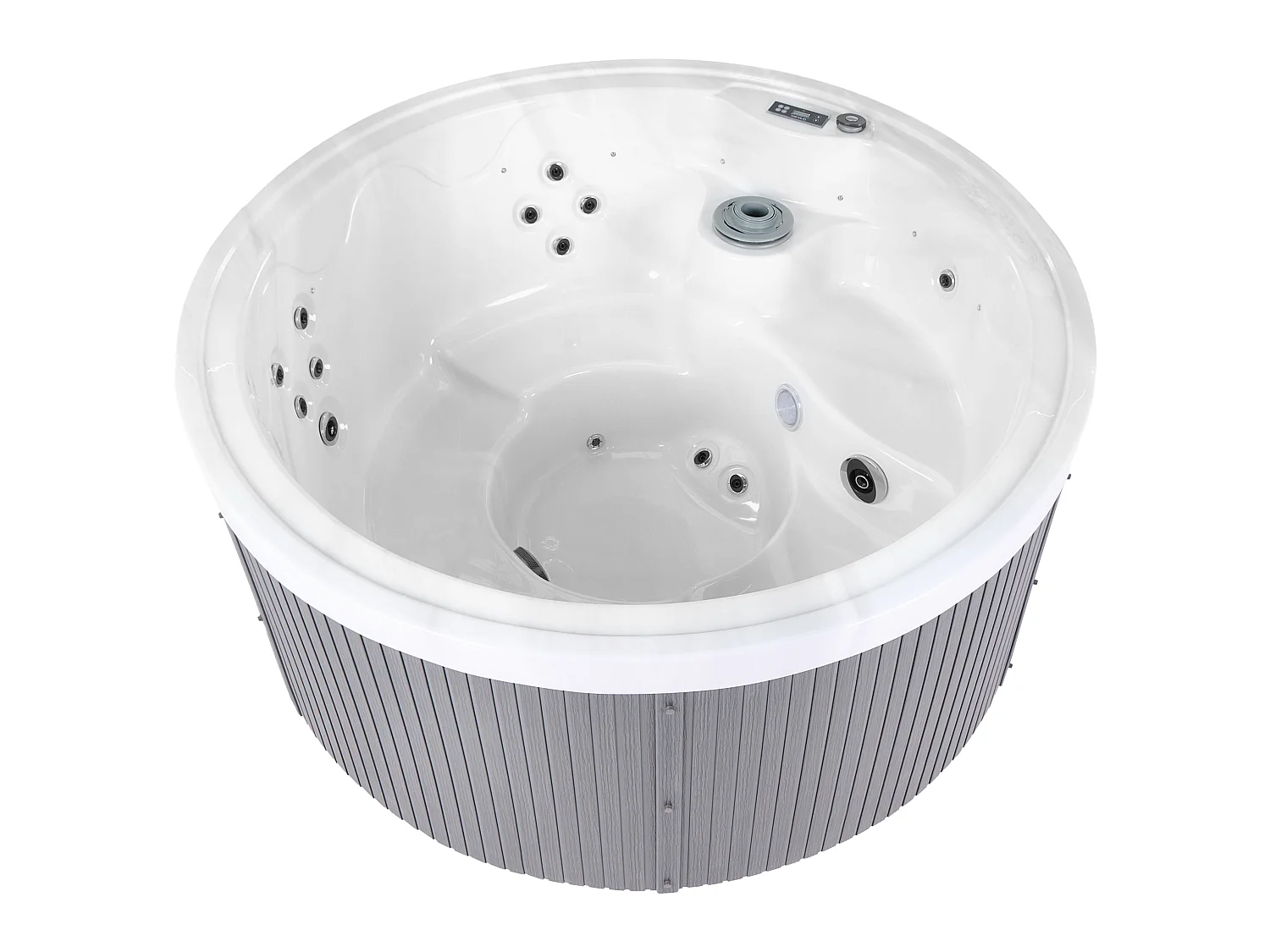 Spa d'extérieur avec LED MARFIL Gris foncé