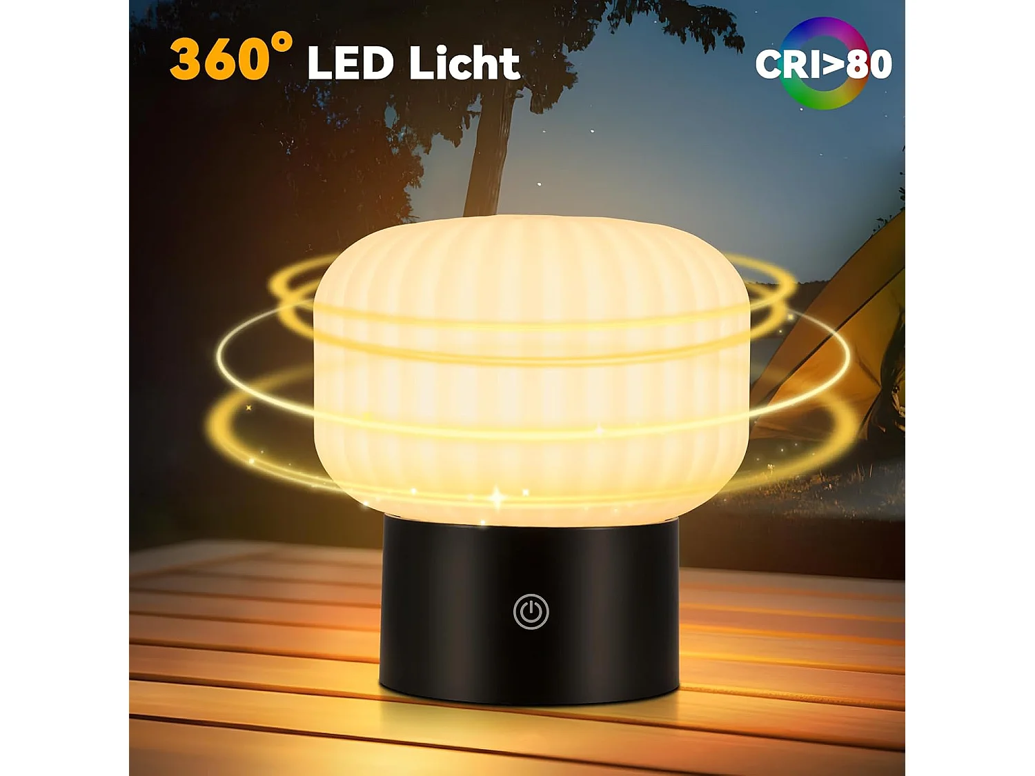 ZMH Lampe de chevet LED blanc rechargeable sans fil lampe de table intensité variable tactile pour chambre