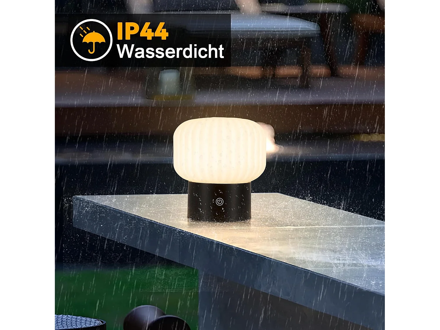 ZMH Lampe de chevet LED blanc rechargeable sans fil lampe de table intensité variable tactile pour chambre