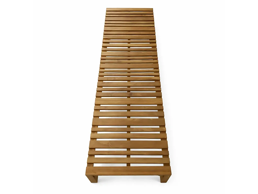 Tempo Style - Lettino Prendisole con Schienale Regolabile in Legno Teak Elafonisi
