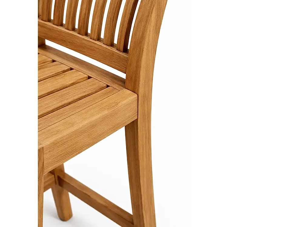 Tempo Style - Sgabello alto da esterno in Legno Teak – Tabouret