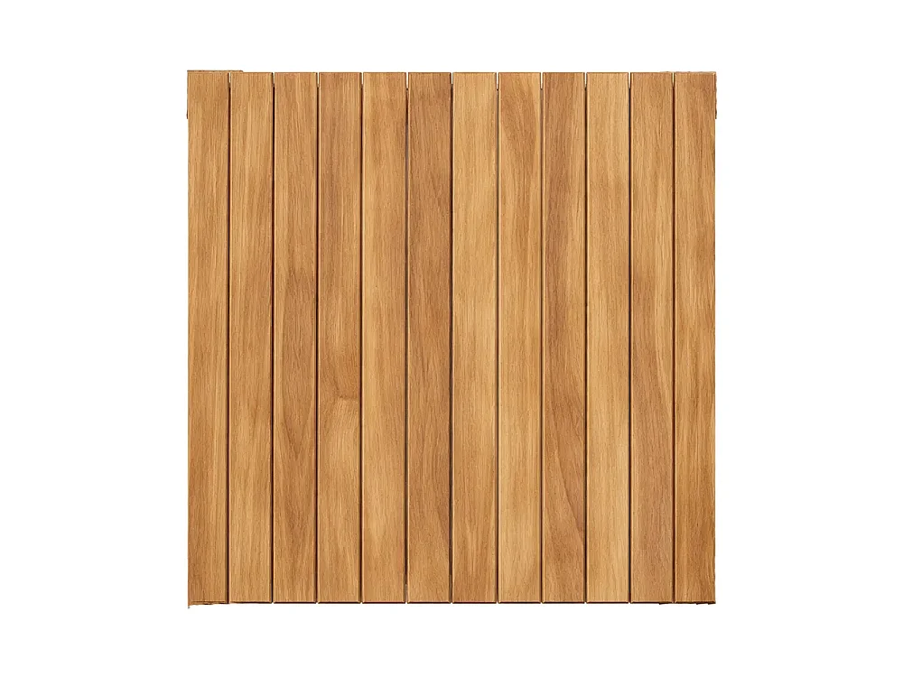 Tempo Style - Tavolo Pieghevole 80×80 cm in Teak per Esterno Burraco