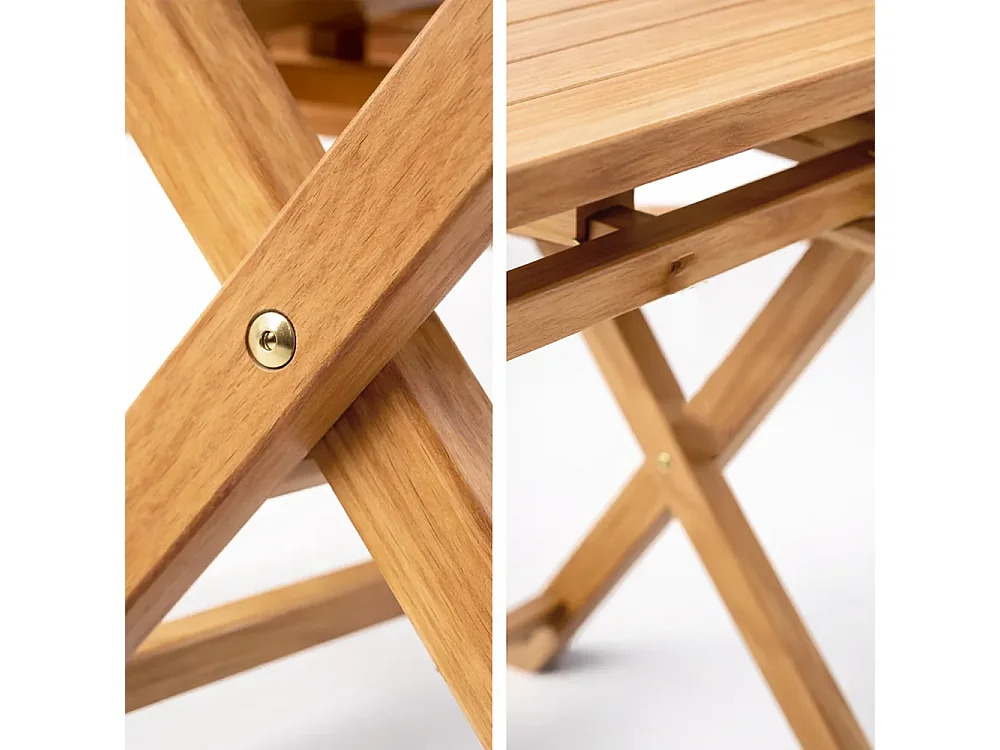 Tempo Style - Tavolo Pieghevole da Giardino in Legno Teak Massello Rettangolare – Banchetto