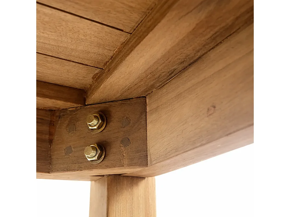 Tempo Style - Tavolo Quadrato 80×80 cm da Giardino in Teak Bistrot