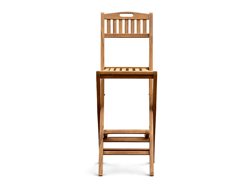 Tempo Style - Set di 2 Sgabelli pieghevoli da esterno in Legno Teak