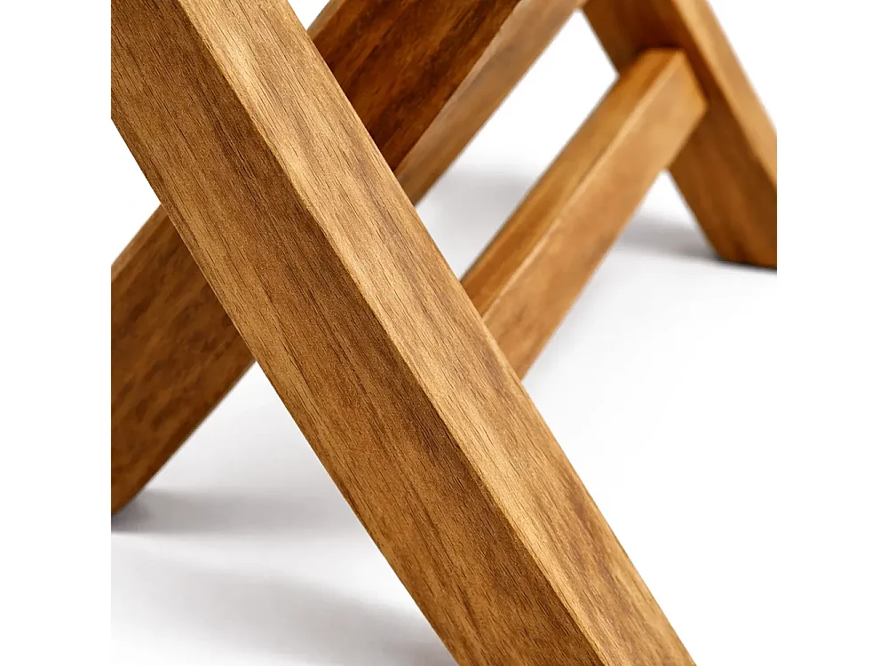 Tempo Style - Set di 2 Sgabelli pieghevoli da esterno in Legno Teak