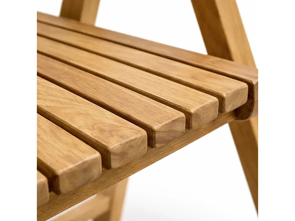Tempo Style - Set di 2 Sedie Pieghevoli in Legno Teak – Silla