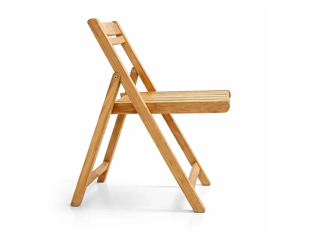 Tempo Style - Set di 2 Sedie Pieghevoli in Legno Teak – Silla