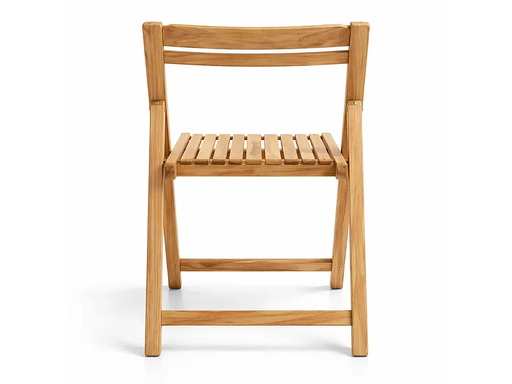 Tempo Style - Set di 2 Sedie Pieghevoli in Legno Teak – Silla