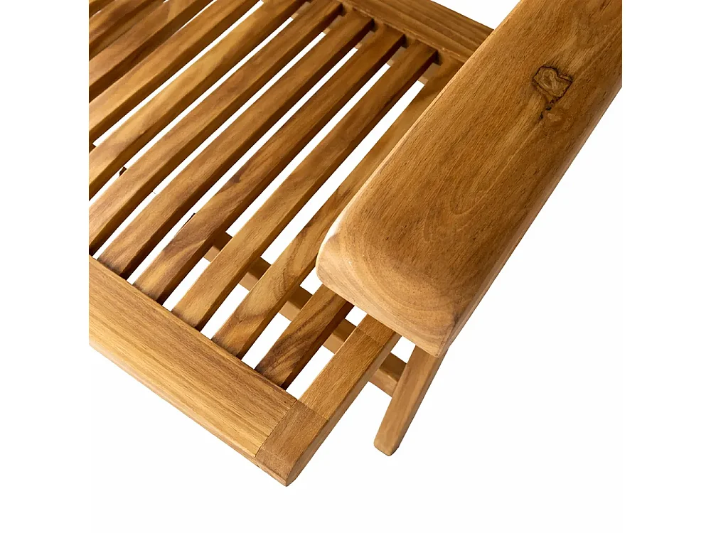 Tempo Style - Sedia Pieghevole con Braccioli in Teak Bali