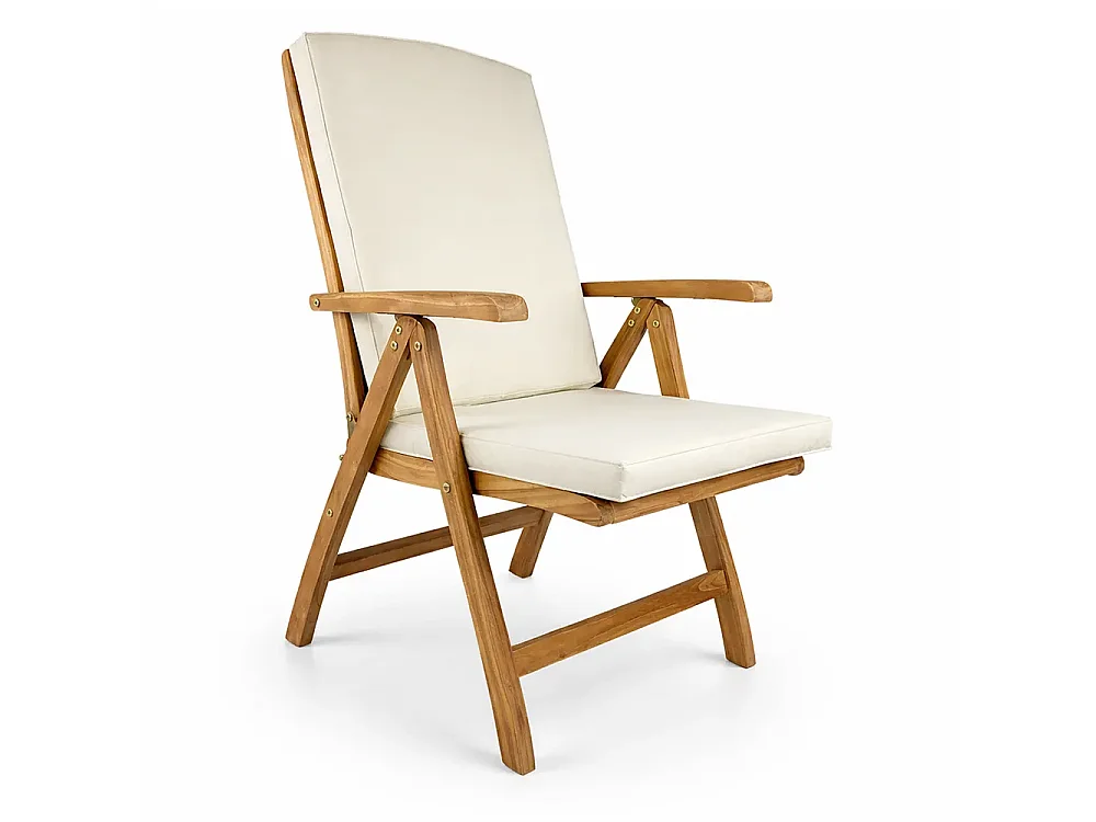 Tempo Style - Sedia Pieghevole con Braccioli in Teak Bali