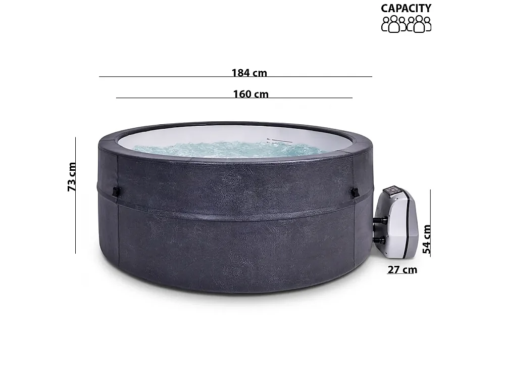 Tempo Style - Spa rigida circolare Oasi | Dimensioni 1.84 x 0.73 m