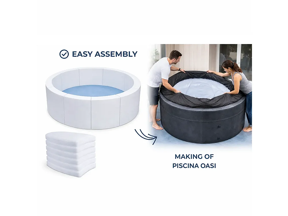 Tempo Style - Spa rigida circolare Oasi | Dimensioni 1.84 x 0.73 m