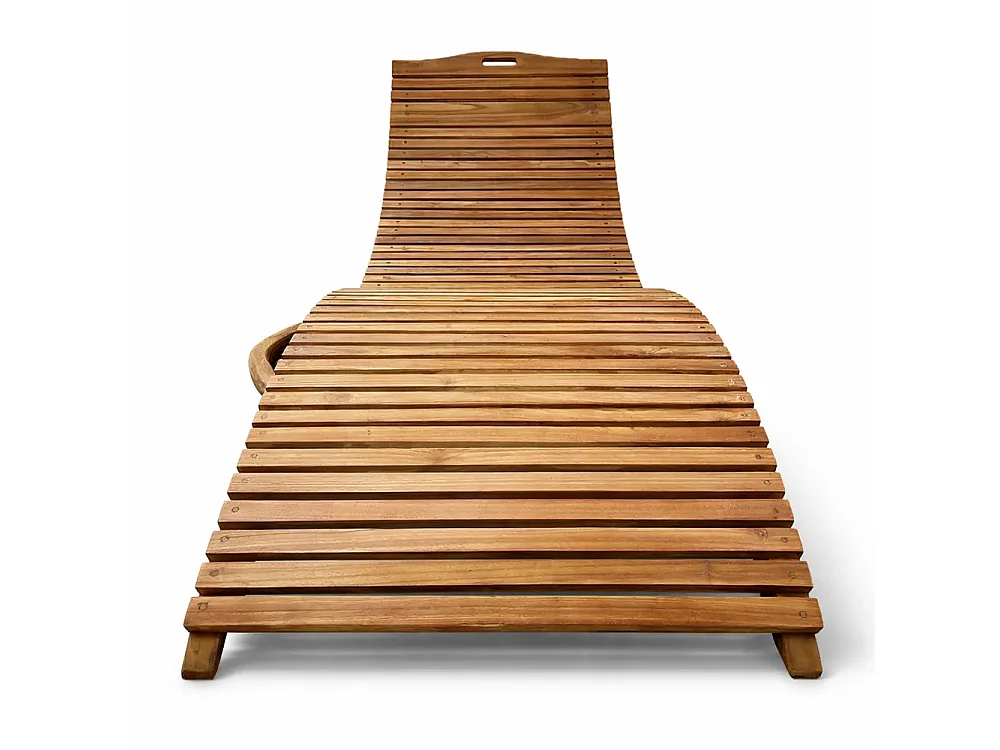 Tempo Style - Lettino Prendisole Pieghevole in Legno Teak Paraiso