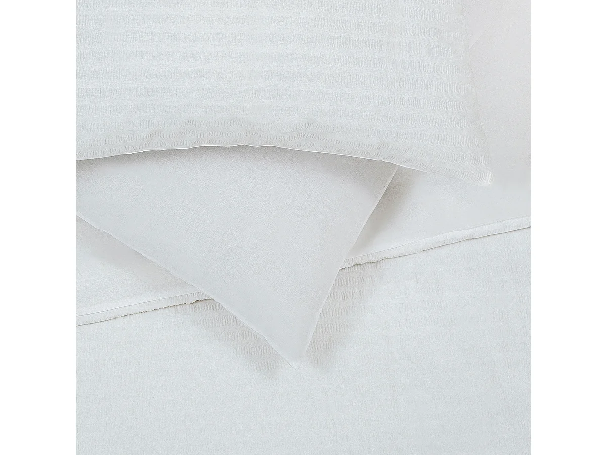 Parure de lit double en seersucker 240x220cm