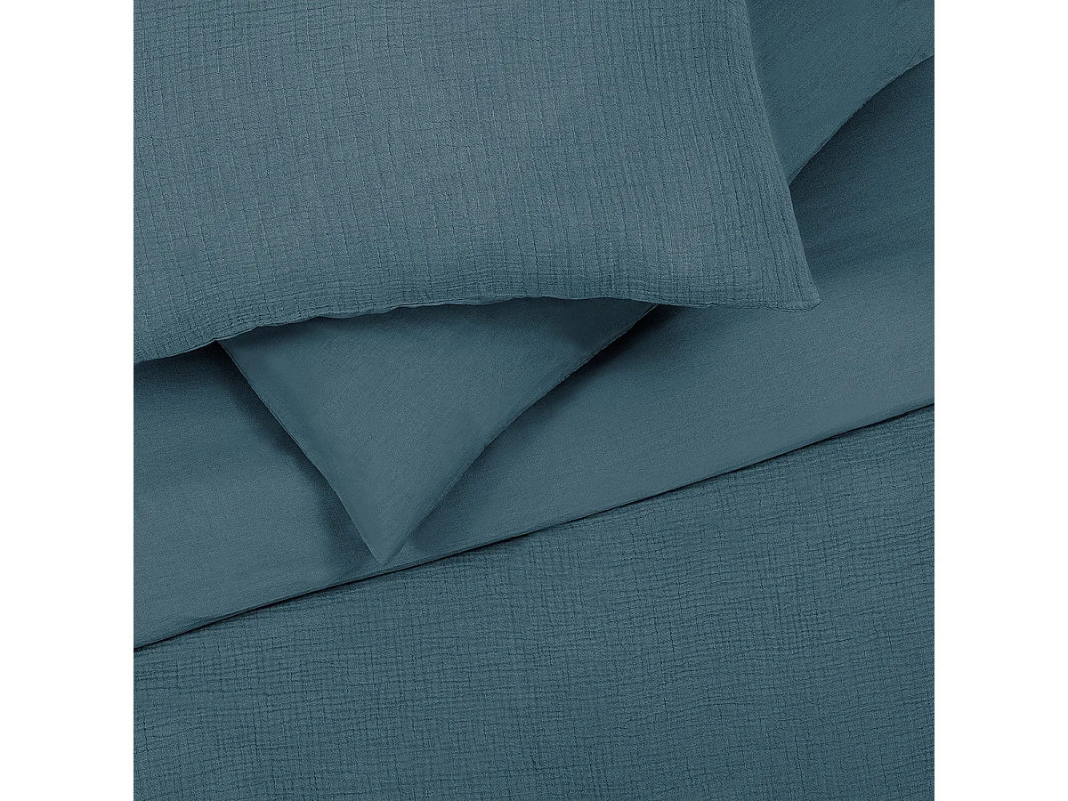Parure de lit double en gaze de coton 260x240cm