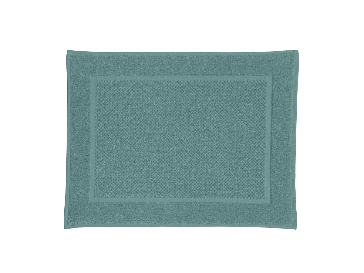 Tapis de bain uni en coton éponge Oeko-Tex 50x70cm