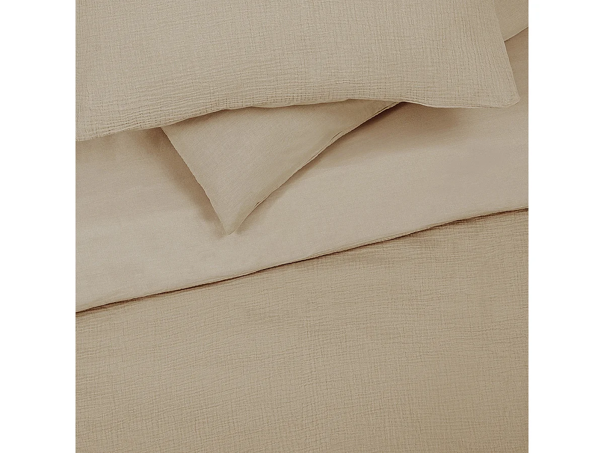 Parure de lit double en gaze de coton 260x240cm