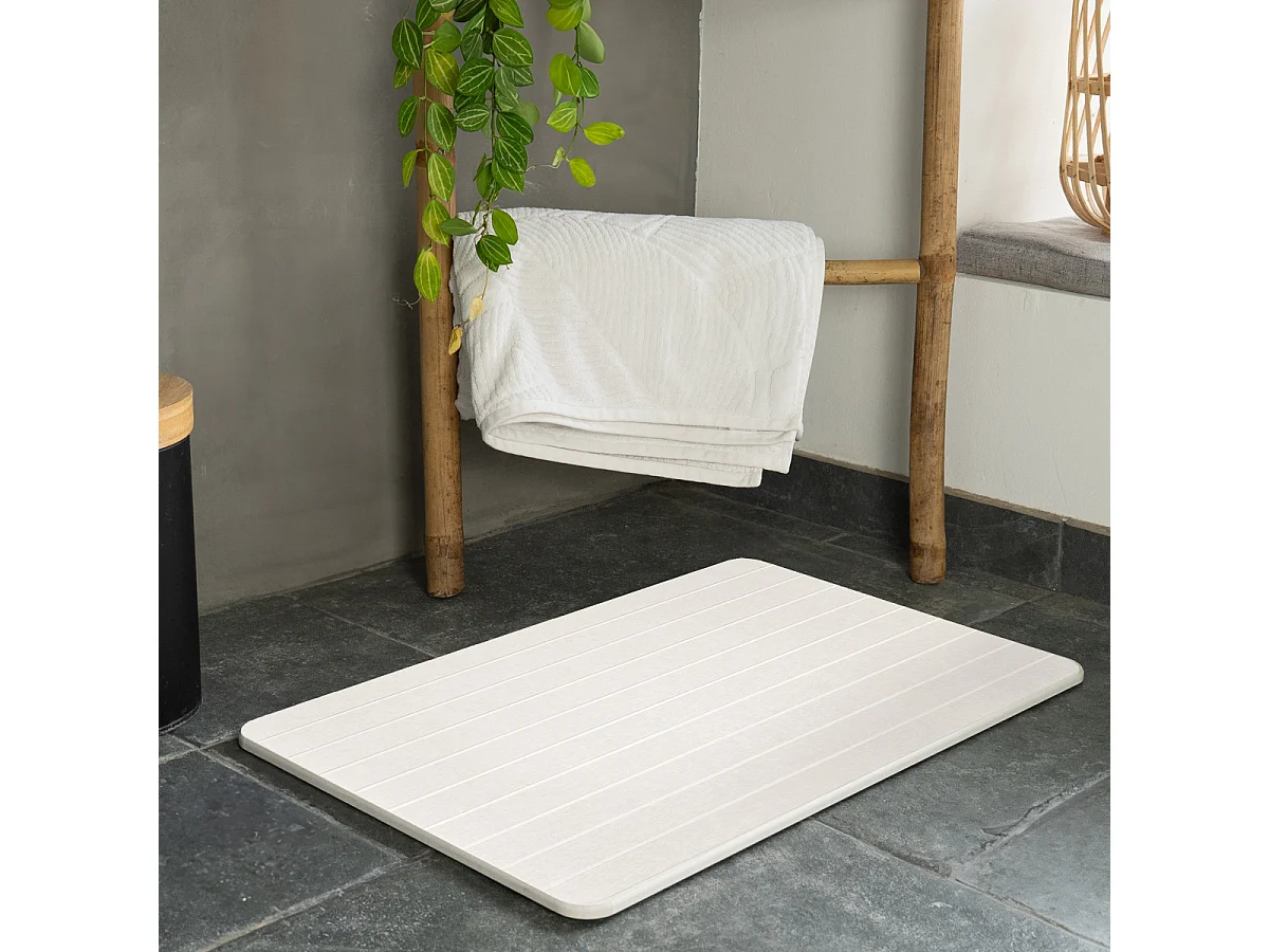 Tapis de bain diatomite creusé 39x60cm