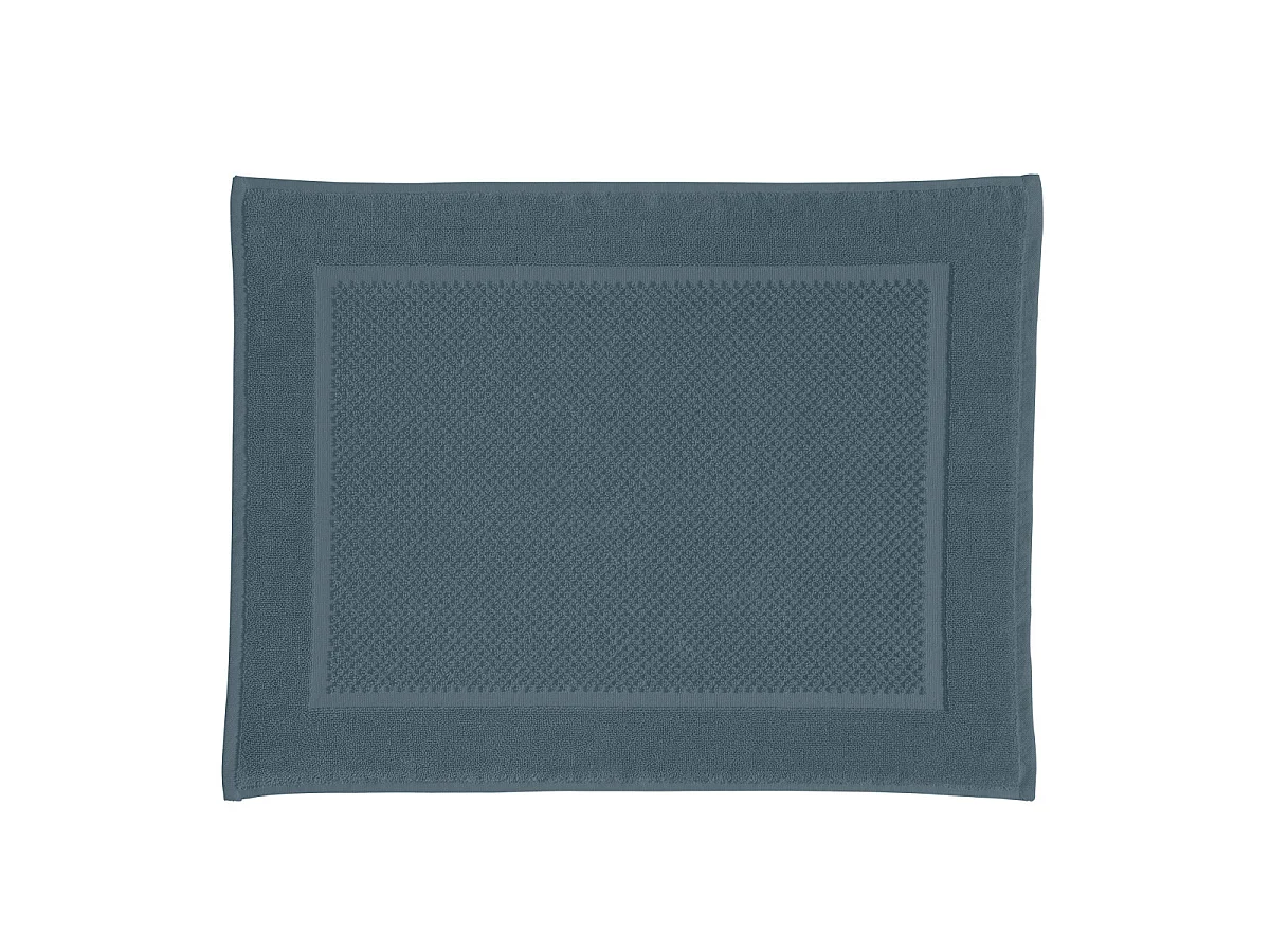 Tapis de bain uni en coton éponge Oeko-Tex 50x70cm