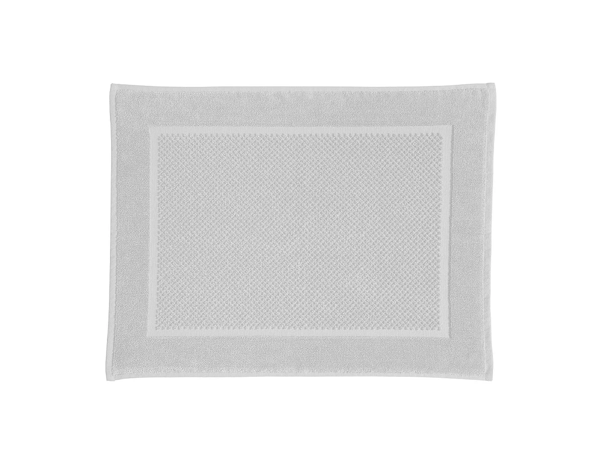 Tapis de bain uni en coton éponge Oeko-Tex 50x70cm