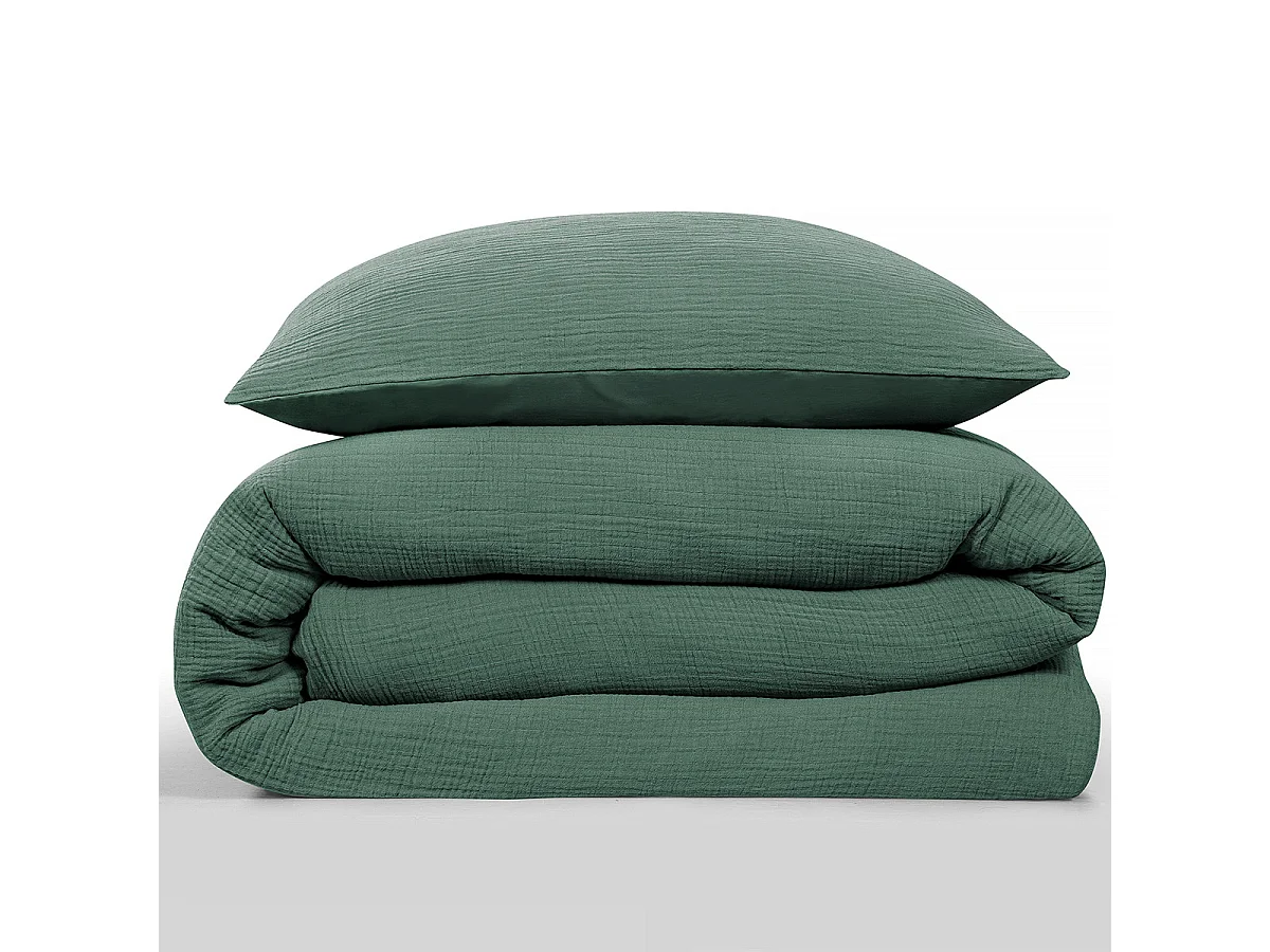 Parure de lit double en gaze de coton 260x240cm
