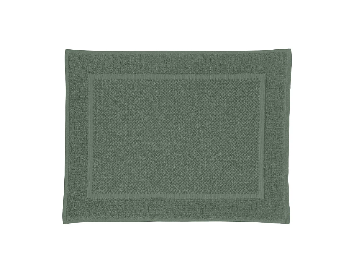 Tapis de bain uni en coton éponge Oeko-Tex 50x70cm