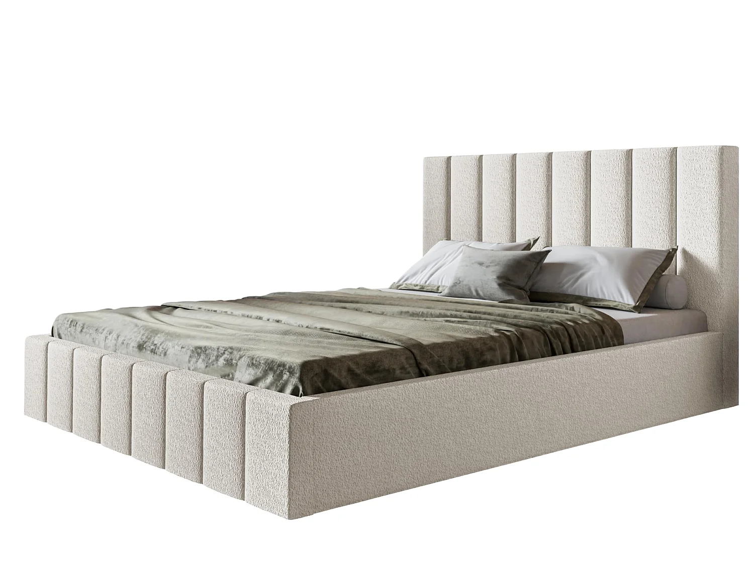 Lit 140x200 - Lit Coffre de Rangement Moderne - Cadre en Bois - Modern Betten Élégant Catch Me -Collection Toledo - Blanc