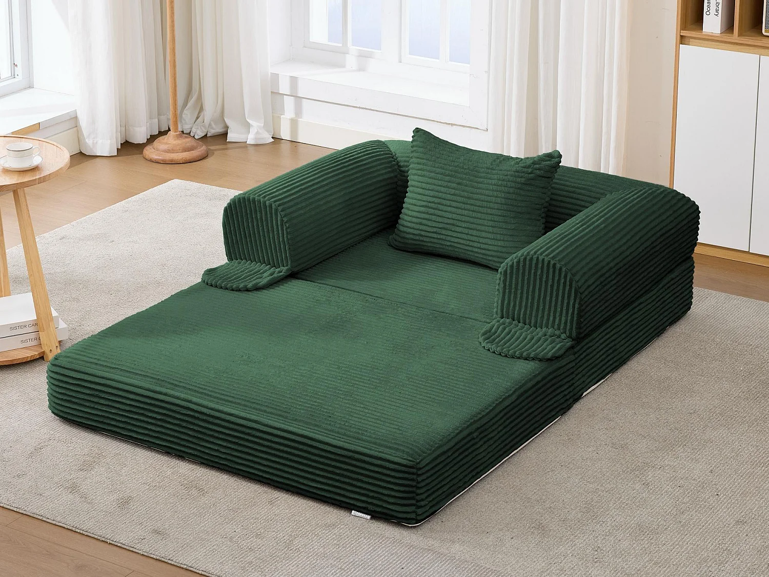Ensemble de Canapé Convertible et Modulable Kaleido Velours Côtelé | Mousse Haute Densité | Pour Salon et Studio