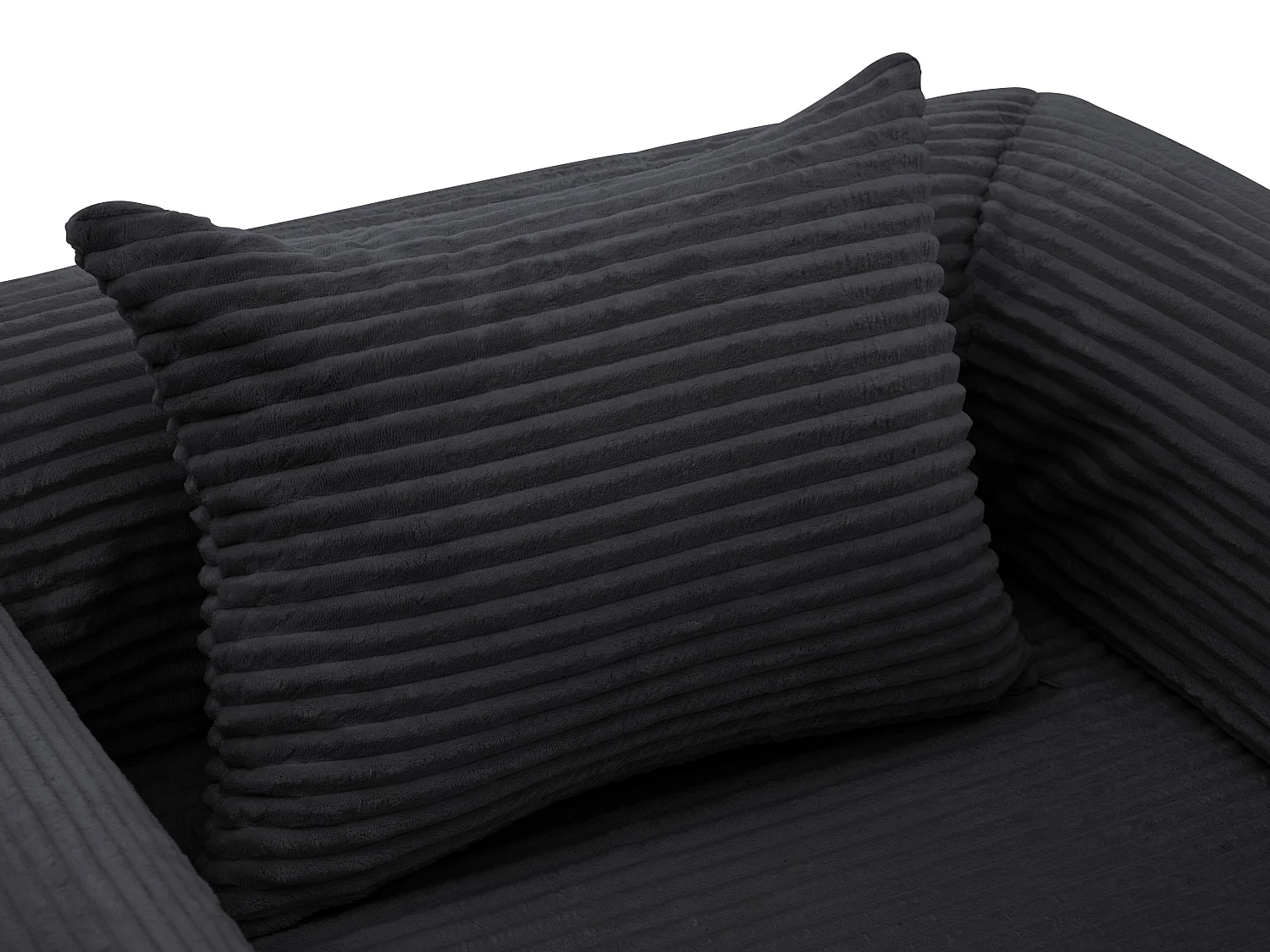Chauffeuse Convertible et Modulable Kaleido 1 Place | Fauteuil Solo en Velours Côtelé et Mousse Haute Densité | Idéal Petit Espace, Salon et Bureau