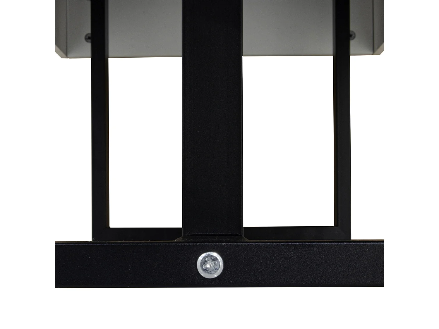 Tavolino da salotto in MDF e pannello truciolare bianco e nero, 110 x 50,5 x 41 cm
