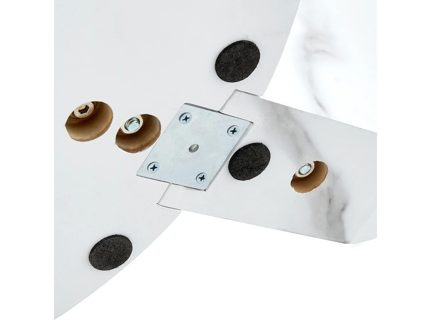 Table basse 70/50 cm avec double plateau en verre de sécurité MDF blanc et transparent