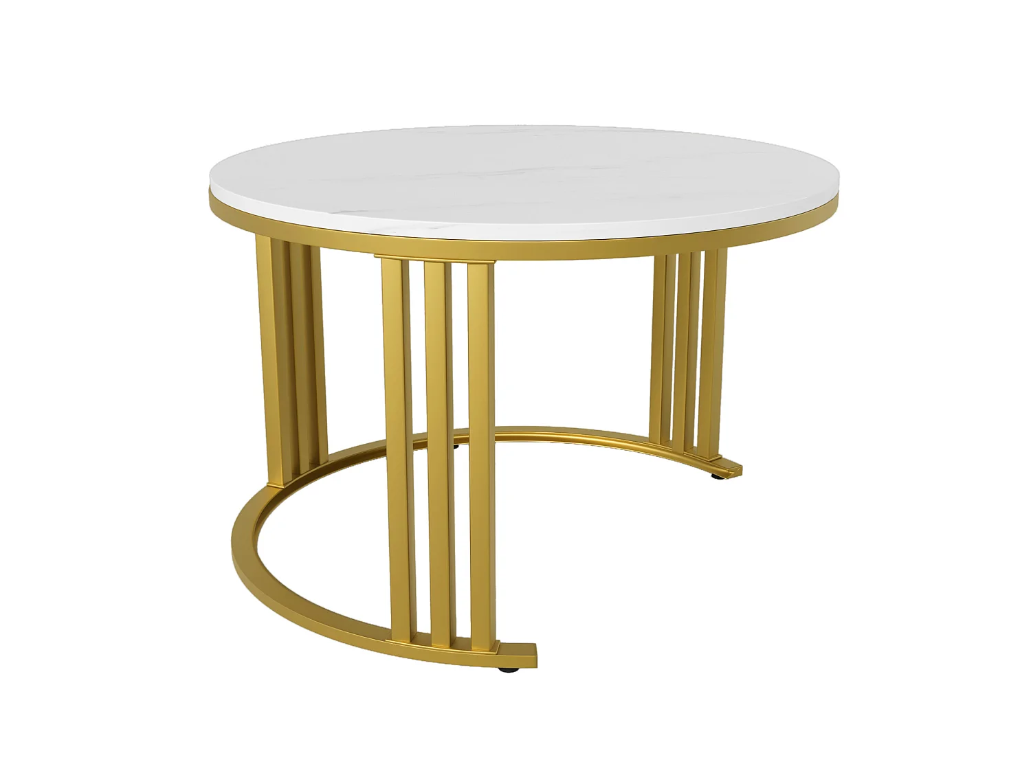 Table basse 70/70/46 cm avec 2 tiroirs et 50/50/40 cm avec 2 tiroirs MDF noir Ensemble 2 pièces