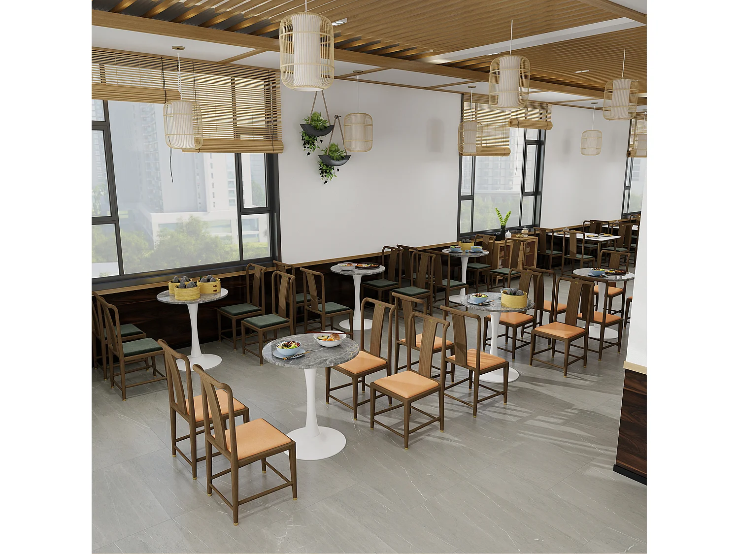 Table basse ronde 70.1 cm avec plateau effet marbre Marbre artificiel blanc antique et gris