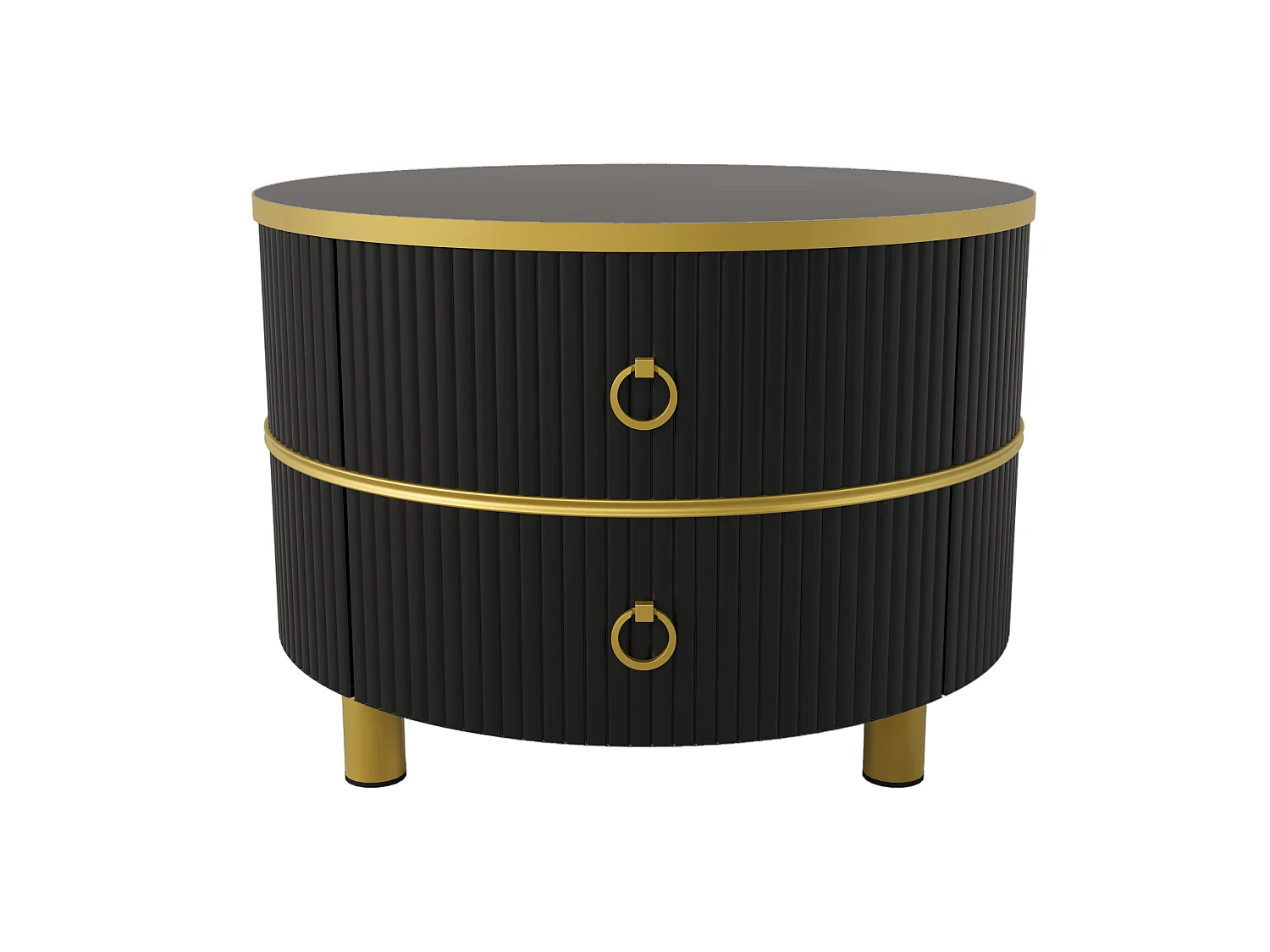 Table basse gigogne 70/70/45 cm avec plateau brillant et plateau en verre trempé noir MDF verre trempé noir Ensemble 2 pièces