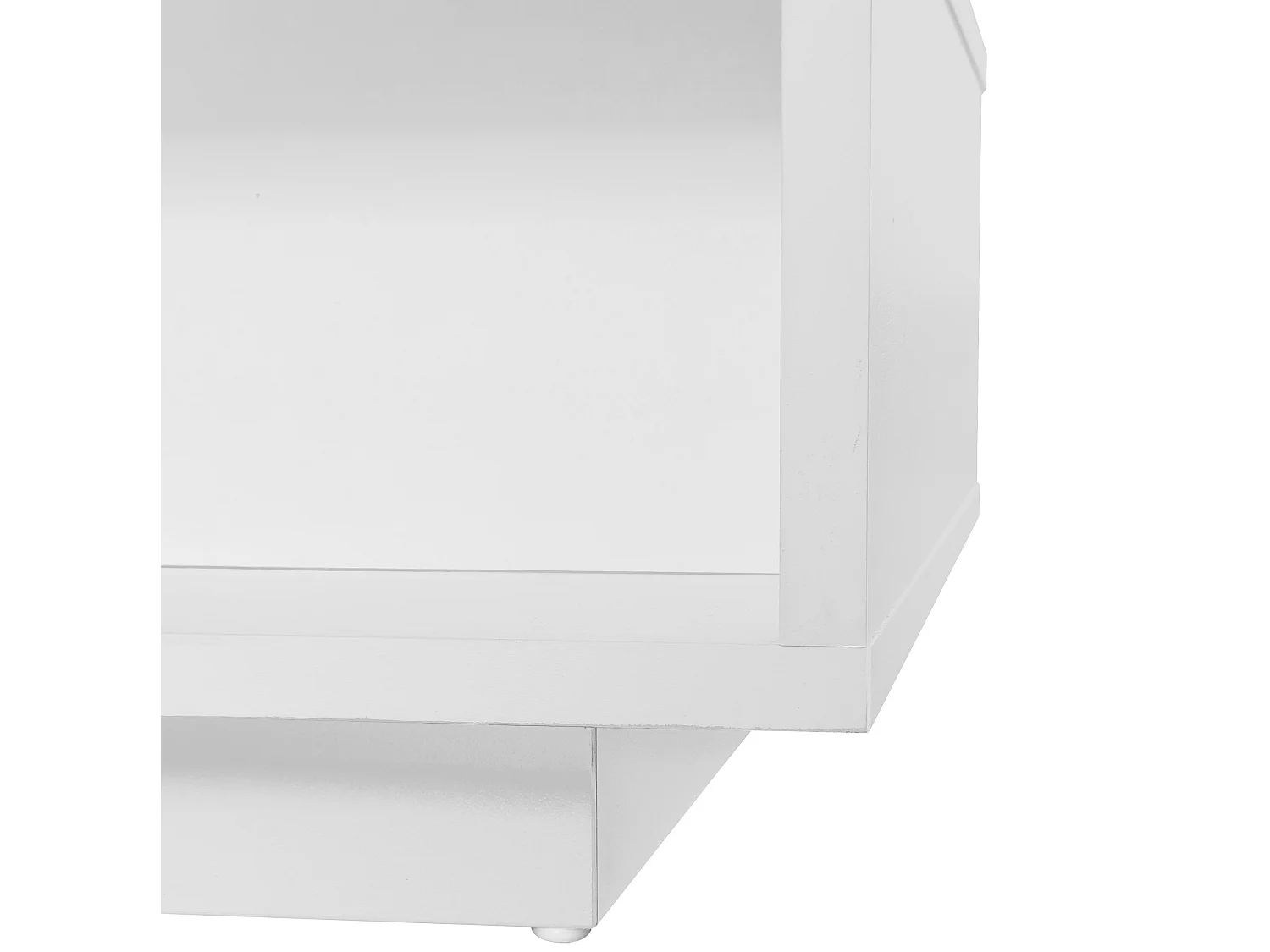 Mesa de centro em aglomerado branco brilhante com LED, 95 x 50 x 42,5 cm