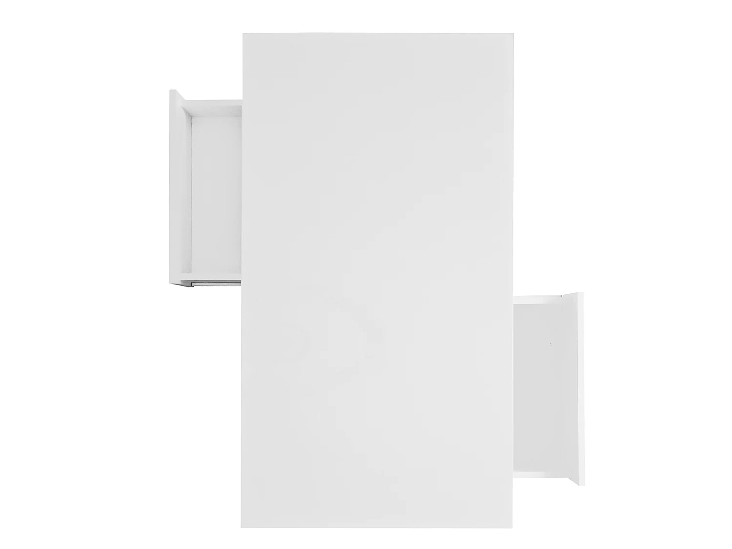Mesa de centro em aglomerado branco brilhante com LED, 95 x 50 x 42,5 cm